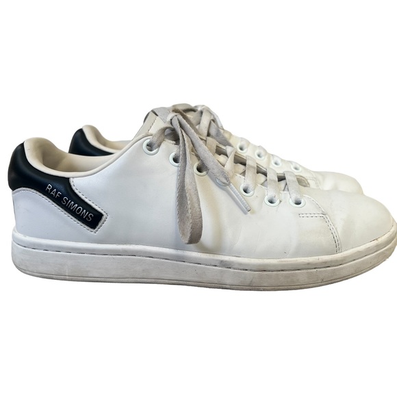 RAF Simons Orion White Tennis Sneakers Sz 38 - Picture 1 of 13